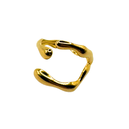 Pierścionek Melting Metal