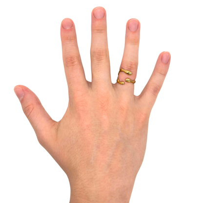 Pierścionek Melting Metal